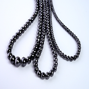 Large Black Diamond Beads