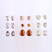 Raw Diamonds Crystal Ice Diamonds Pairs